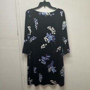 Roz & Ali 3/4 Sleeve Floral Dress - Size 14